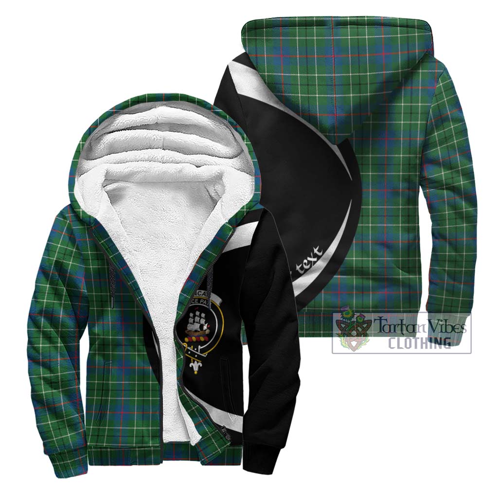 Duncan Ancient Tartan Sherpa Hoodie with Family Crest Circle Style Unisex - Tartan Vibes Clothing