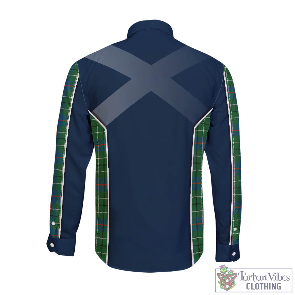 Tartan Vibes Clothing Duncan Ancient Tartan Long Sleeve Button Up Shirt with Family Crest and Lion Rampant Vibes Sport Style