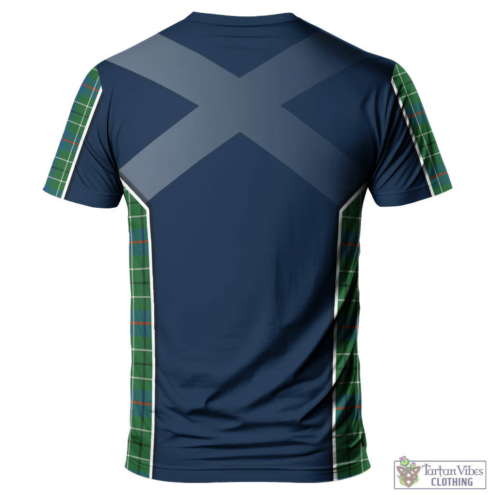 Tartan Vibes Clothing Duncan Ancient Tartan T-Shirt with Family Crest and Scottish Thistle Vibes Sport Style