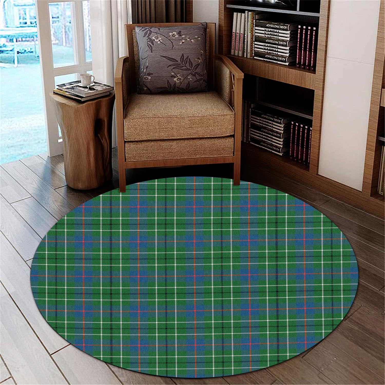 Duncan Ancient Tartan Round Rug - Tartanvibesclothing