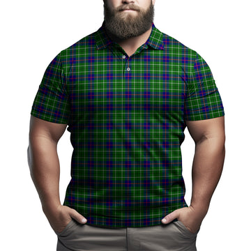 Duncan Modern Tartan Mens Polo Shirt