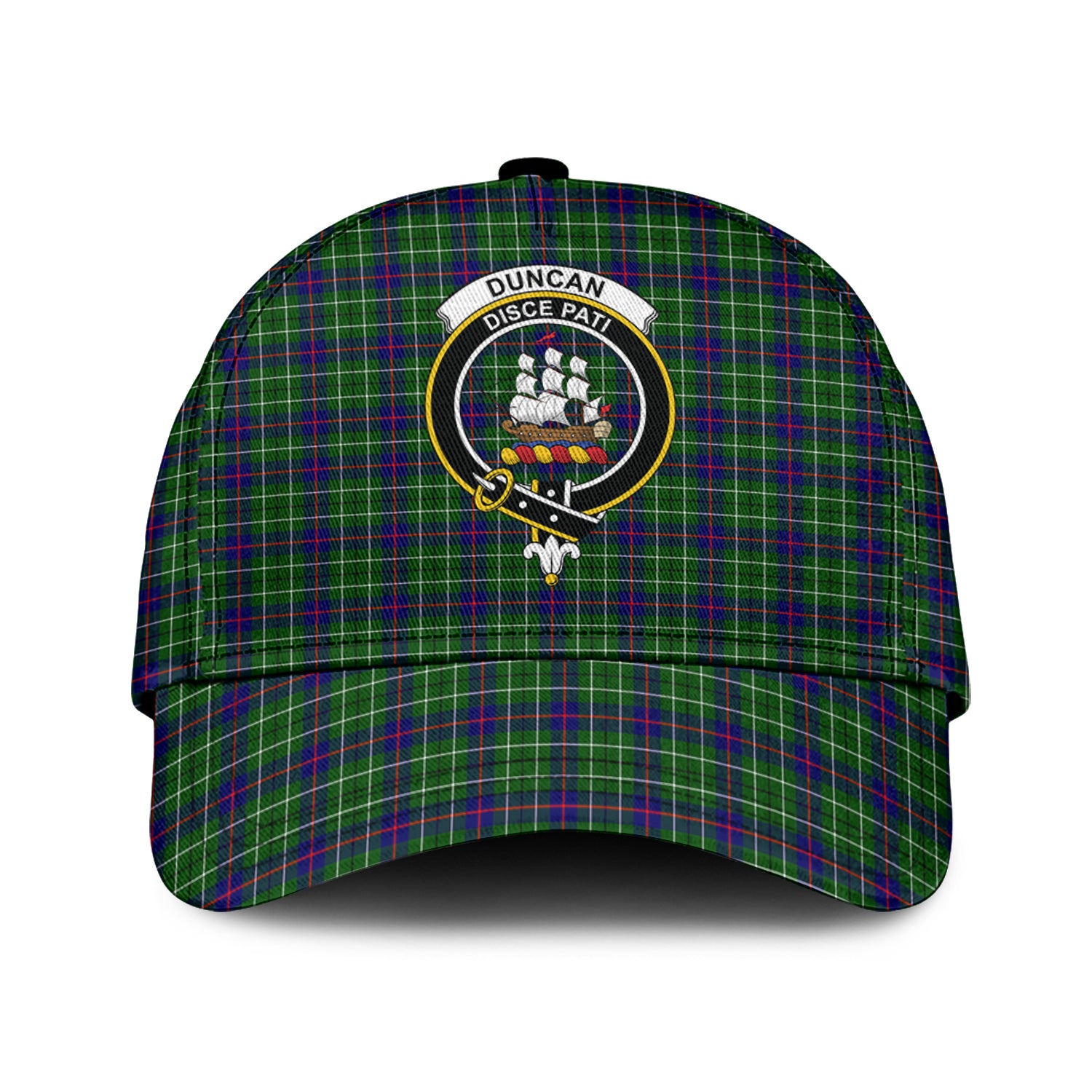 Duncan Modern Tartan Classic Cap with Family Crest Classic Cap Universal Fit - Tartan Vibes Clothing