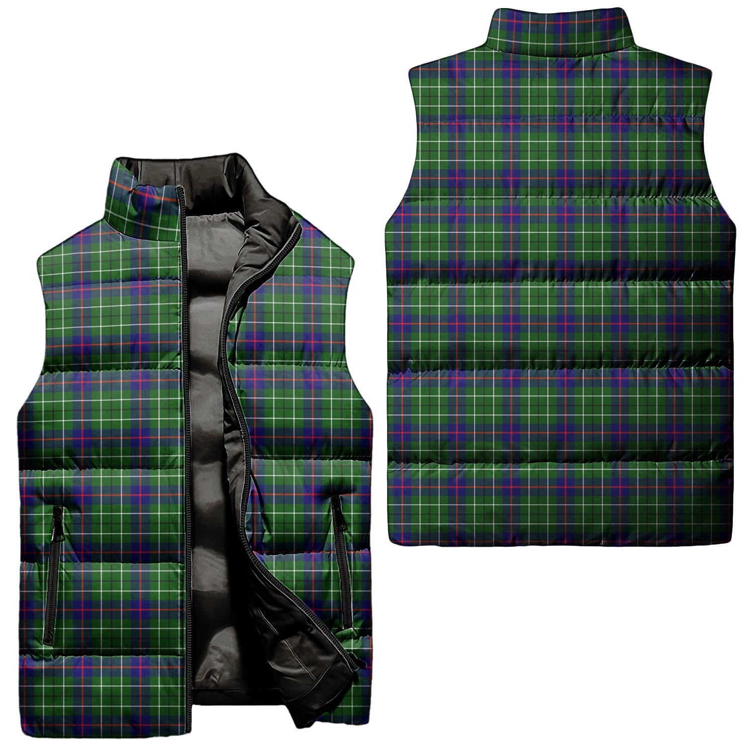 Duncan Modern Tartan Sleeveless Puffer Jacket Unisex - Tartanvibesclothing