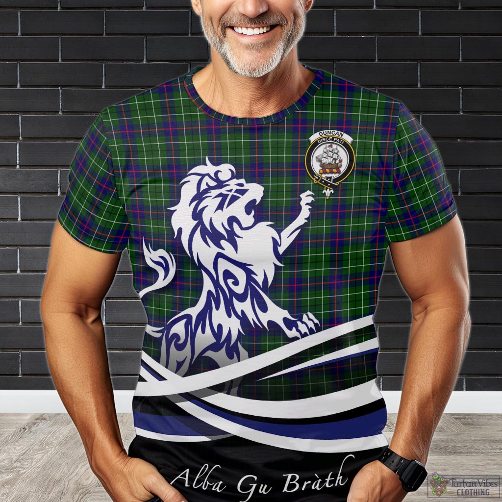 duncan-modern-tartan-t-shirt-with-alba-gu-brath-regal-lion-emblem