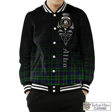 Duncan Modern Tartan Baseball Jacket Featuring Alba Gu Brath Family Crest Celtic Inspired