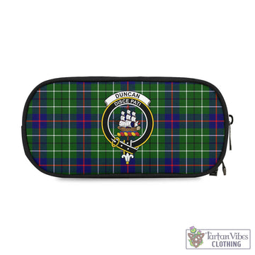 Duncan Modern Tartan Pen and Pencil Case with Family Crest