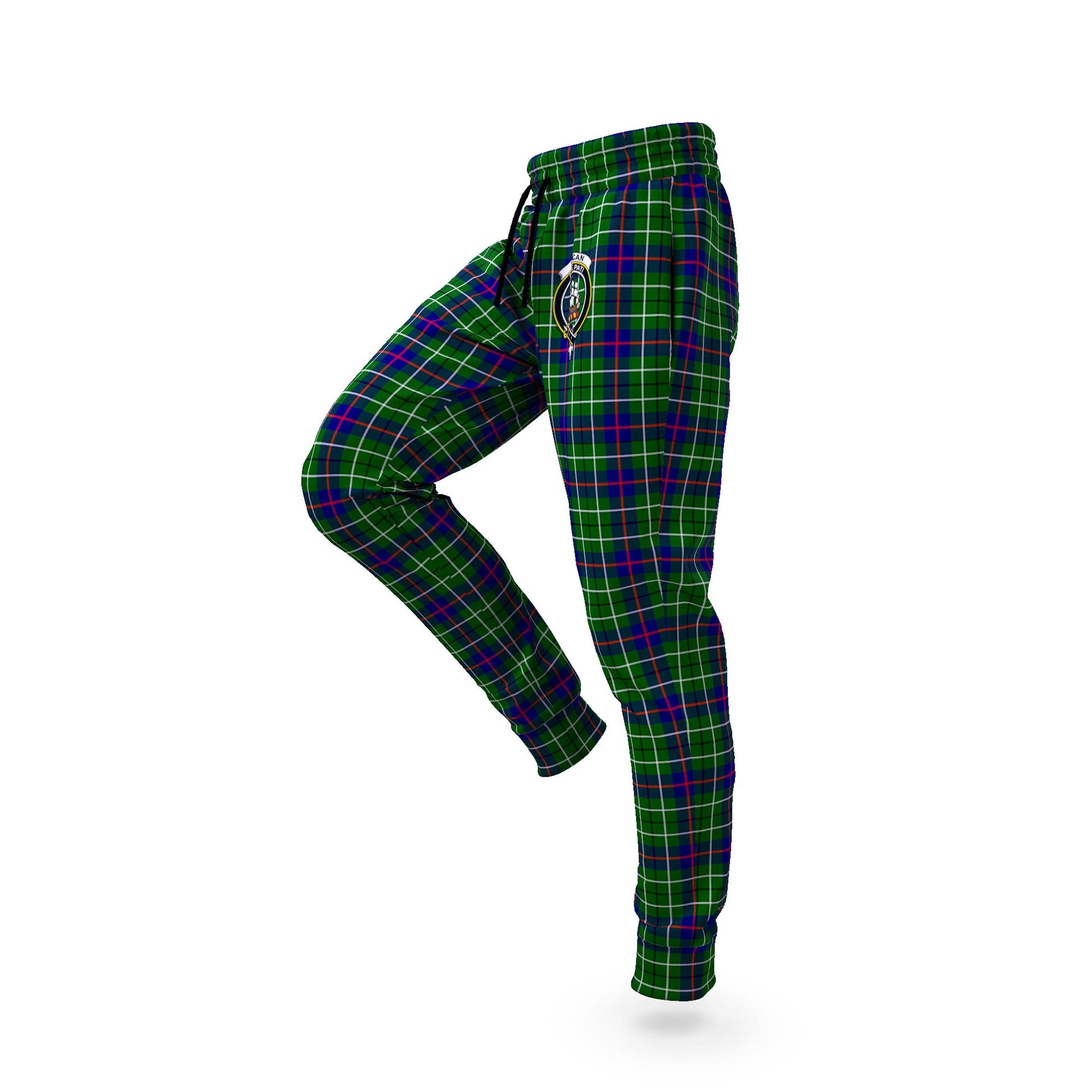 Duncan Modern Tartan Joggers Pants with Family Crest S - Tartan Vibes Clothing