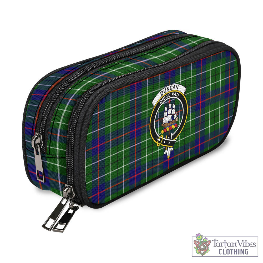 Tartan Vibes Clothing Duncan Modern Tartan Pen and Pencil Case with Family Crest