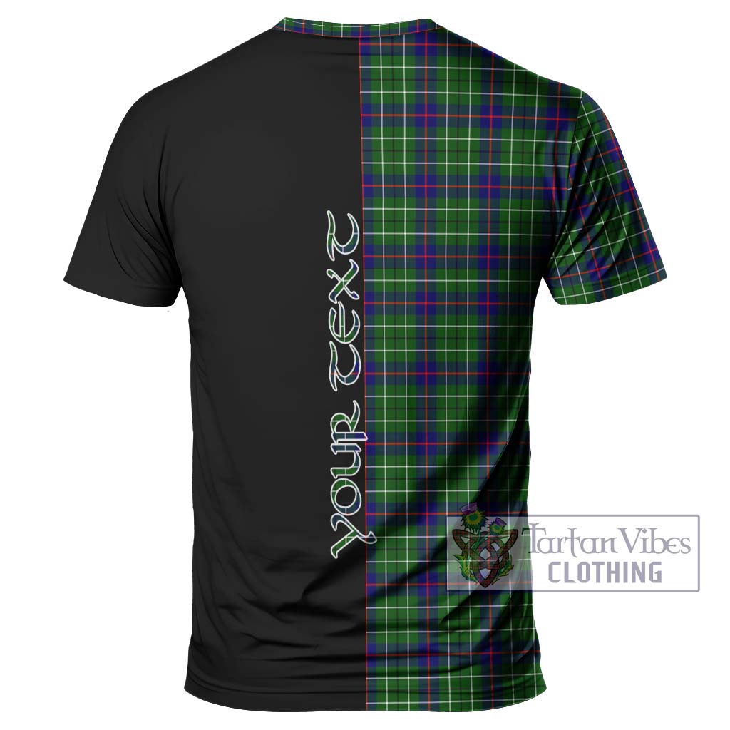 Tartan Vibes Clothing Duncan Modern Tartan T-Shirt with Family Crest and Half Of Me Style