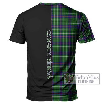 Duncan Modern Tartan T-Shirt with Family Crest and Half Of Me Style