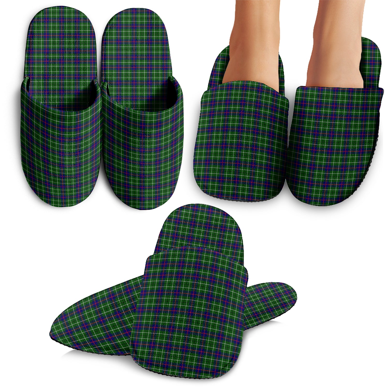 Duncan Modern Tartan Home Slippers - Tartanvibesclothing