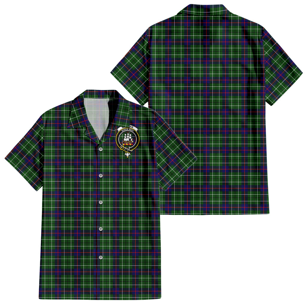 duncan-modern-tartan-short-sleeve-button-down-shirt-with-family-crest