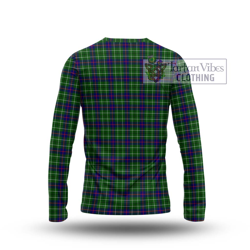 Tartan Vibes Clothing Duncan Modern Tartan Long Sleeve T-Shirt with Family Crest DNA In Me Style