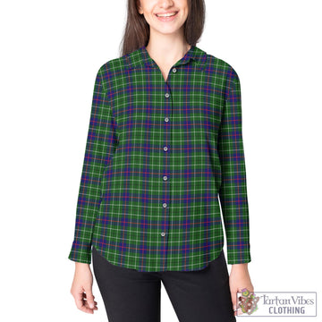 Duncan Modern Tartan Womens Casual Shirt