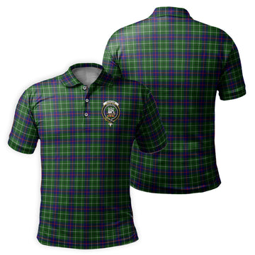 Duncan Modern Tartan Men's Polo Shirt with Family Crest