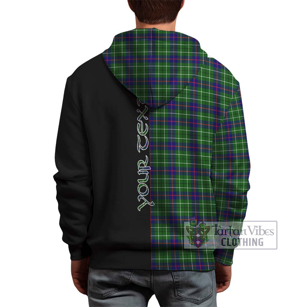 Duncan Modern Tartan Hoodie with Family Crest and Half Of Me Style - Tartanvibesclothing Shop