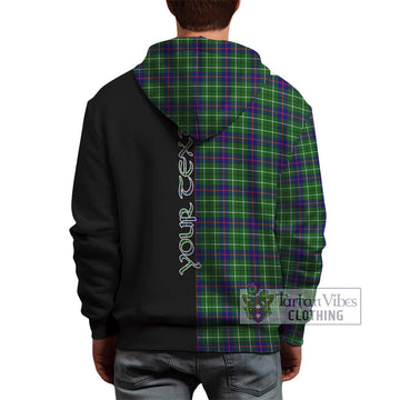 Duncan Modern Tartan Hoodie with Family Crest and Half Of Me Style