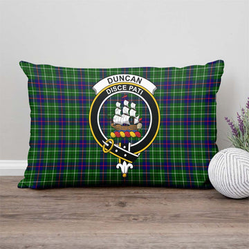 Duncan Modern Tartan Pillow Cover with Family Crest