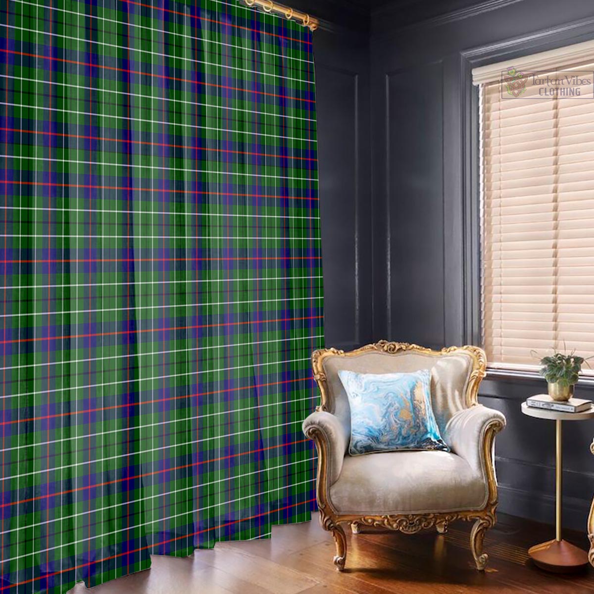 Duncan Modern Tartan Window Curtain