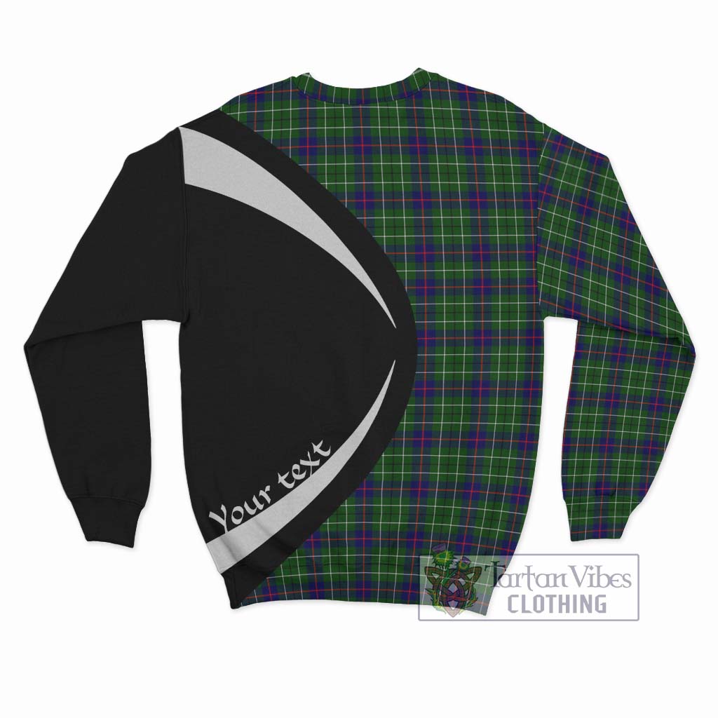 Duncan Modern Tartan Sweatshirt with Family Crest Circle Style - Tartan Vibes Clothing