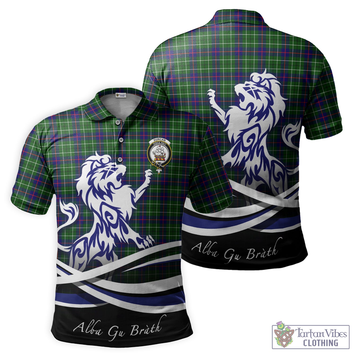 duncan-modern-tartan-polo-shirt-with-alba-gu-brath-regal-lion-emblem