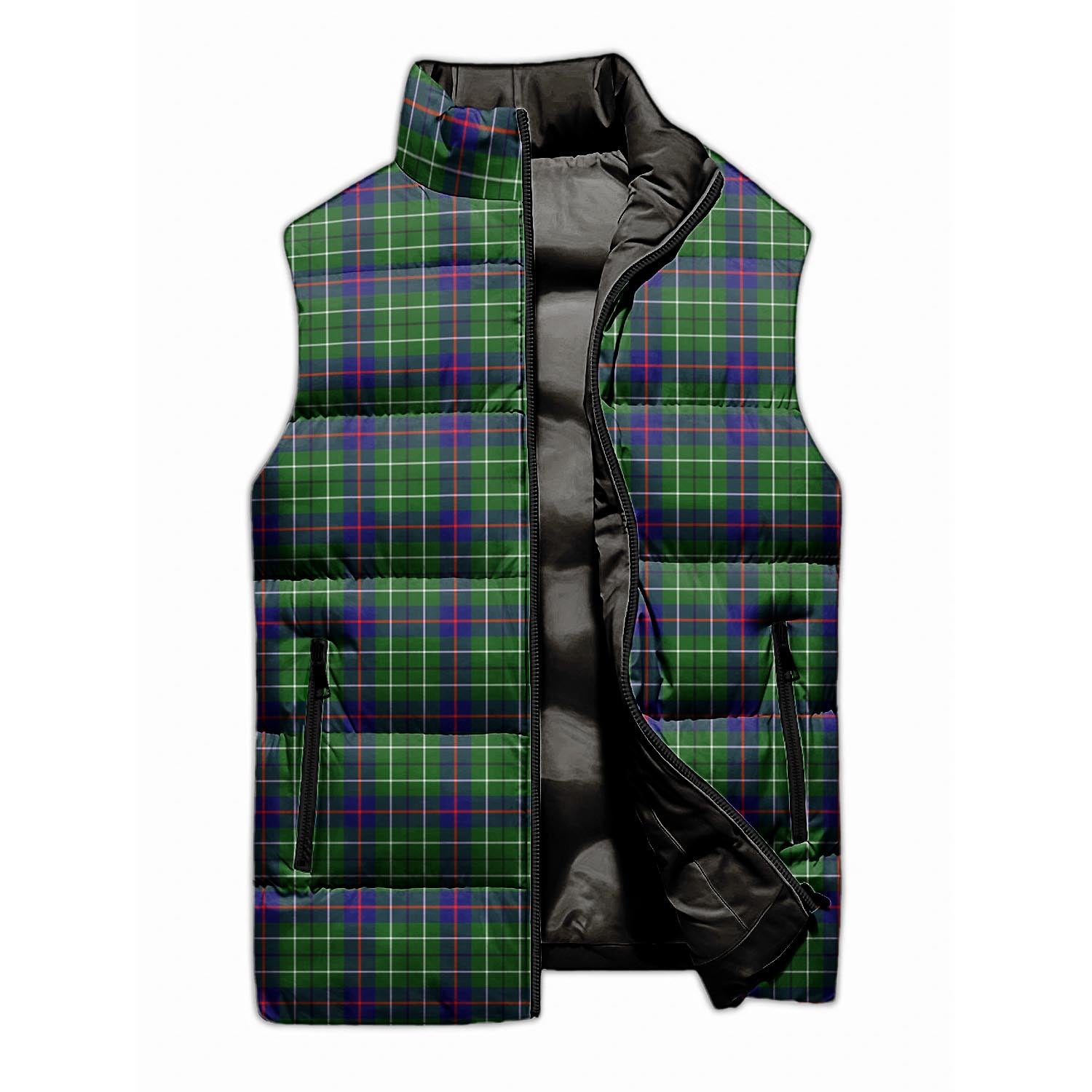 Duncan Modern Tartan Sleeveless Puffer Jacket - Tartanvibesclothing