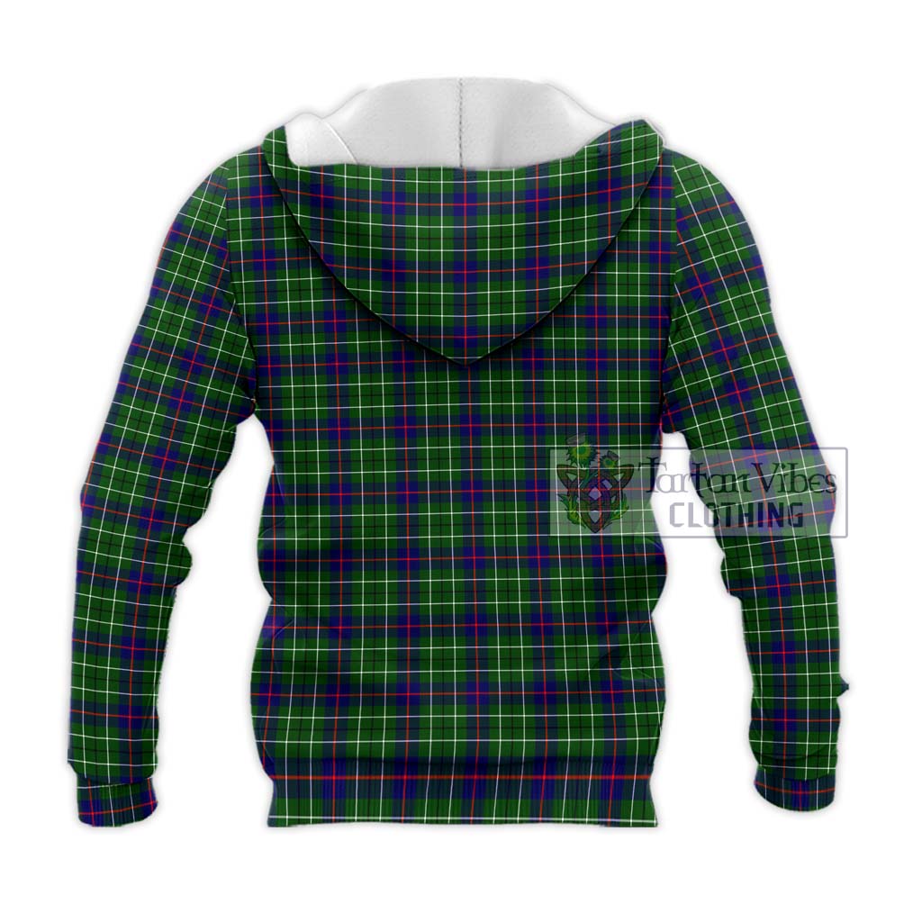 Tartan Vibes Clothing Duncan Modern Tartan Knitted Hoodie with Family Crest DNA In Me Style