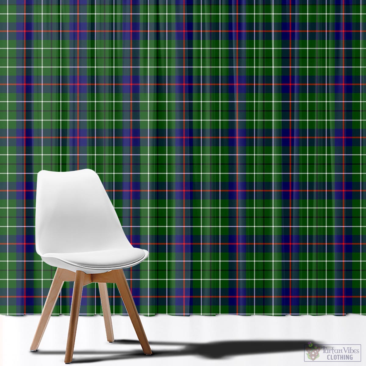 Duncan Modern Tartan Window Curtain