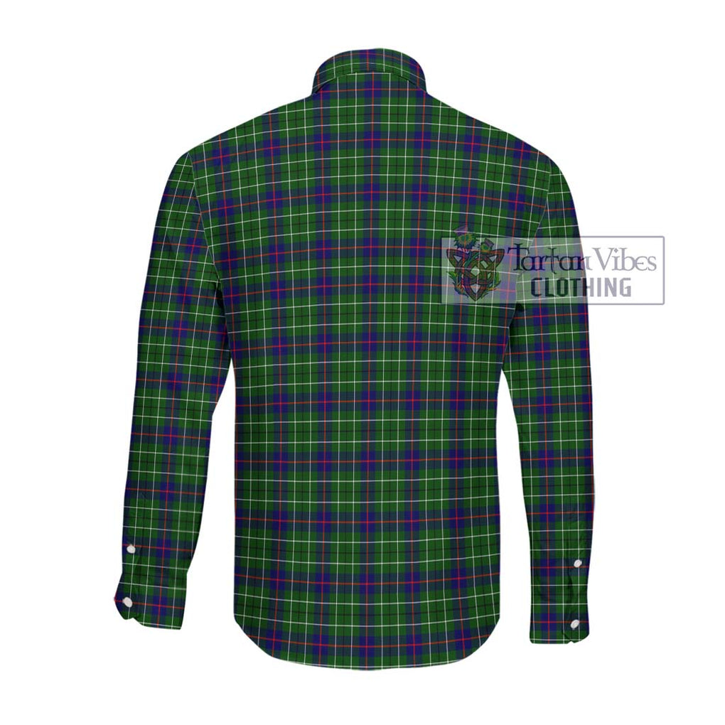 Duncan Modern Tartan Long Sleeve Button Shirt with Family Crest DNA In Me Style - Tartanvibesclothing Shop