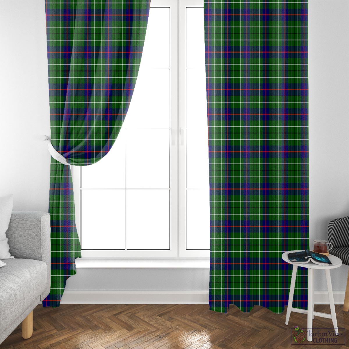 Duncan Modern Tartan Window Curtain