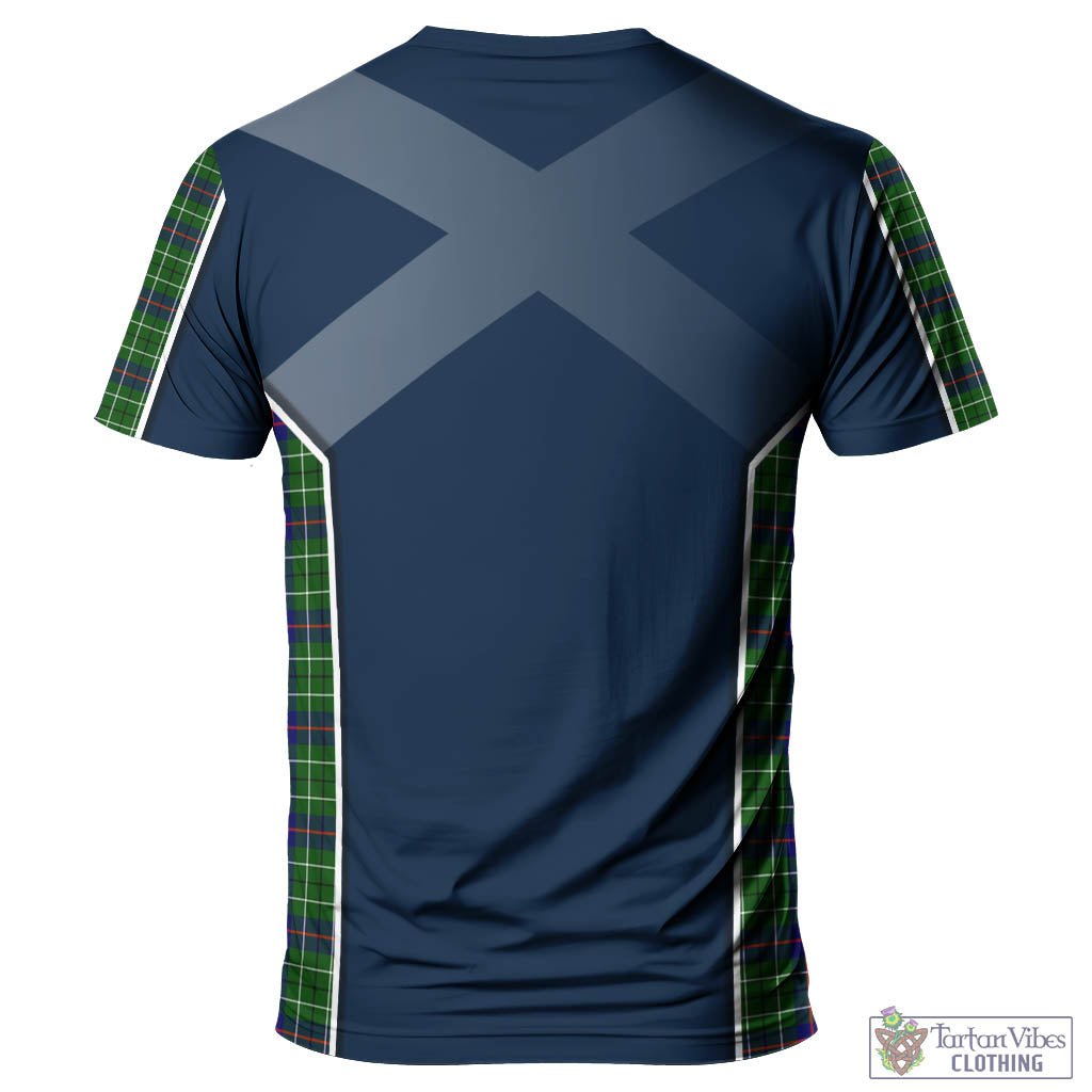 Tartan Vibes Clothing Duncan Modern Tartan T-Shirt with Family Crest and Lion Rampant Vibes Sport Style