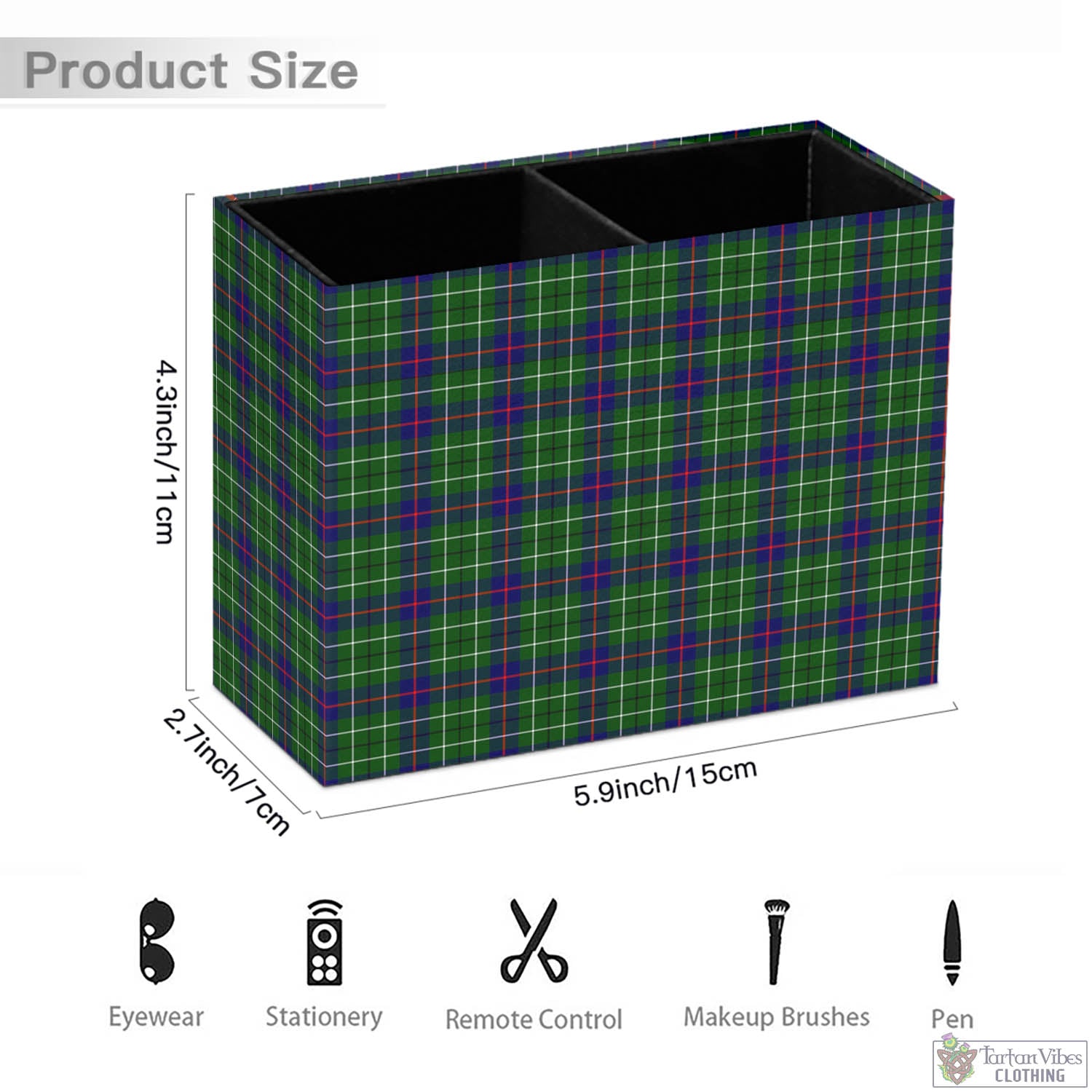 Tartan Vibes Clothing Duncan Modern Tartan Pen Holder