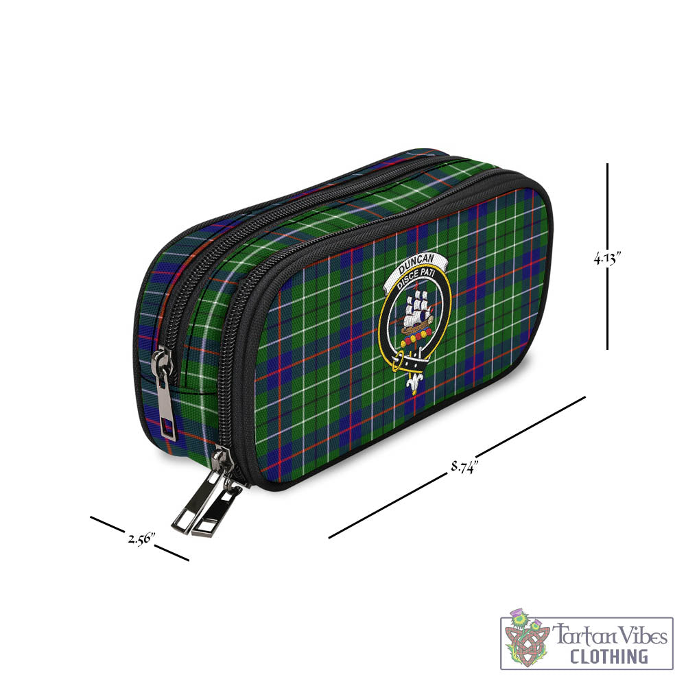 Tartan Vibes Clothing Duncan Modern Tartan Pen and Pencil Case with Family Crest