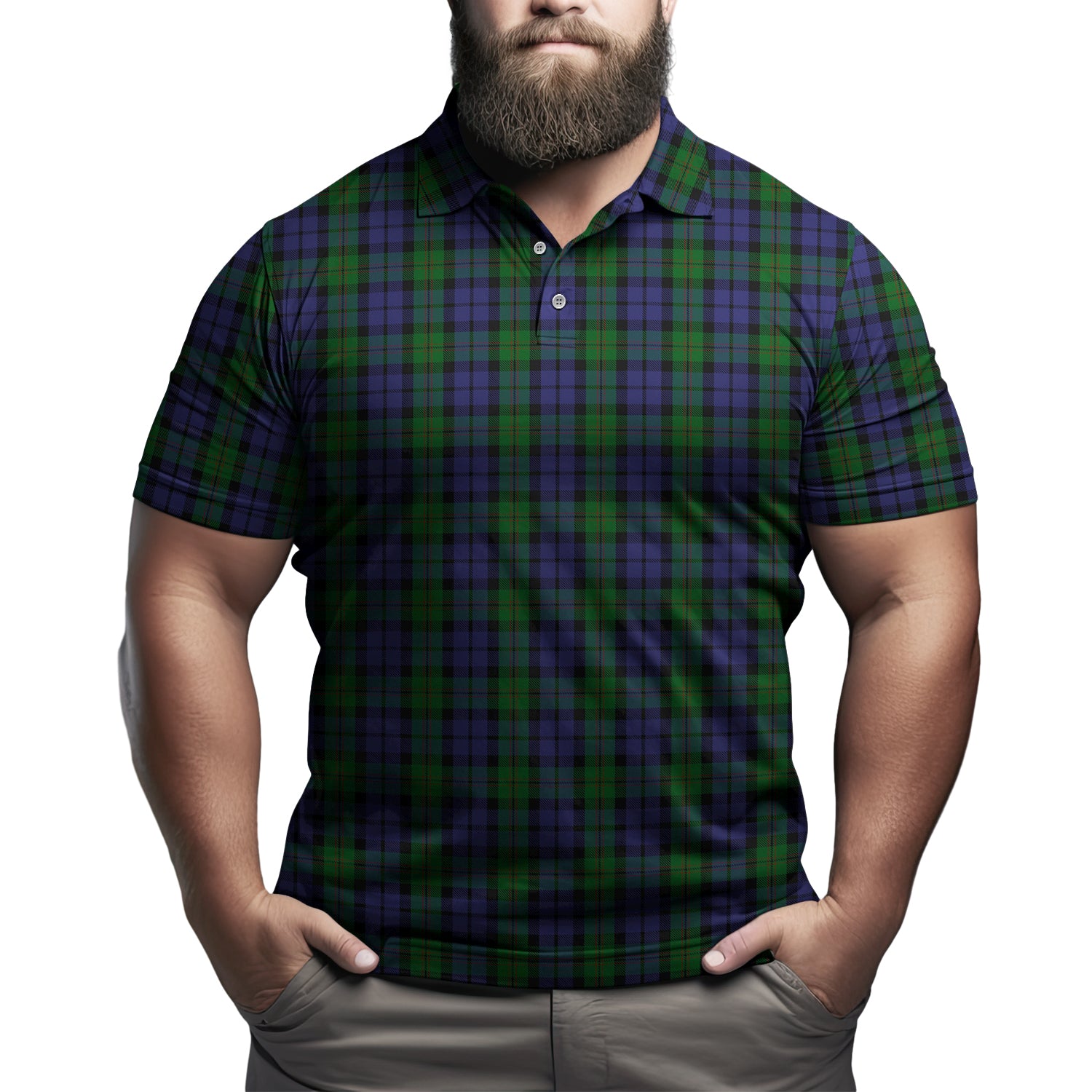 Dundas Tartan Mens Polo Shirt Kid - Tartan Vibes Clothing