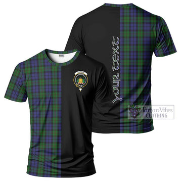 Dundas Tartan T-Shirt with Family Crest and Half Of Me Style