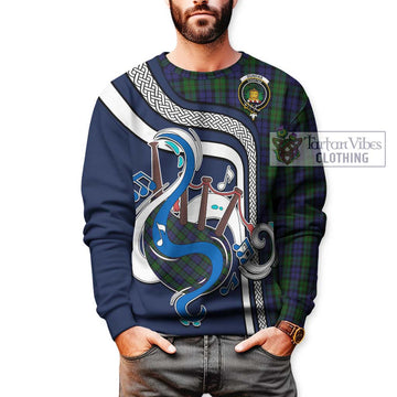 Dundas Tartan Sweatshirt with Epic Bagpipe Style