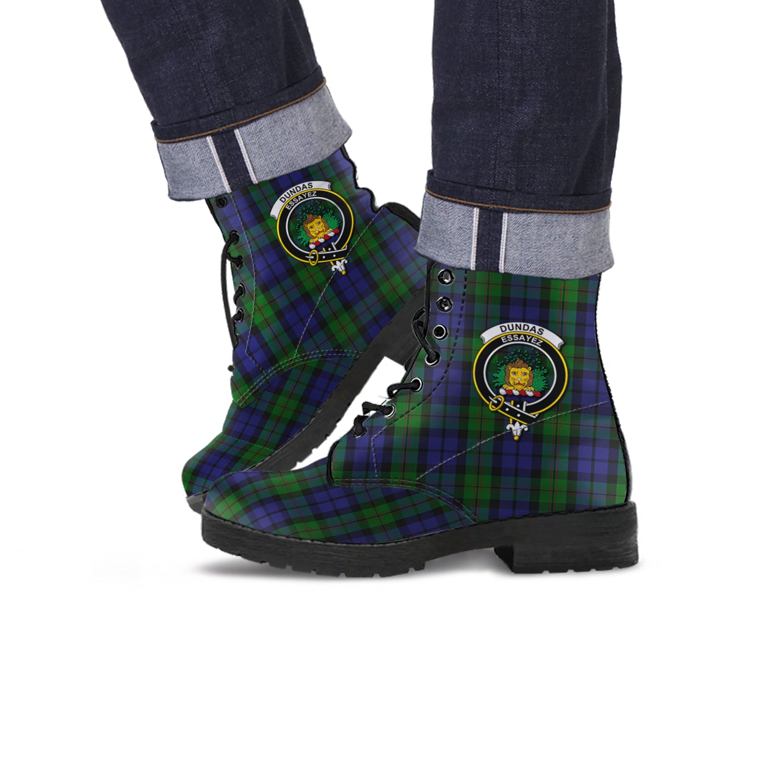 dundas-tartan-leather-boots-with-family-crest