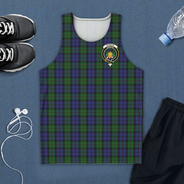 Dundas Tartan Mens Tank Top with Family Crest