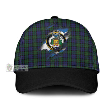 Dundas Tartan Classic Cap with Family Crest In Me Style