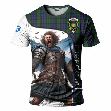 Dundas Crest Tartan T-Shirt Inspired by the Freedom of Scottish Warrior