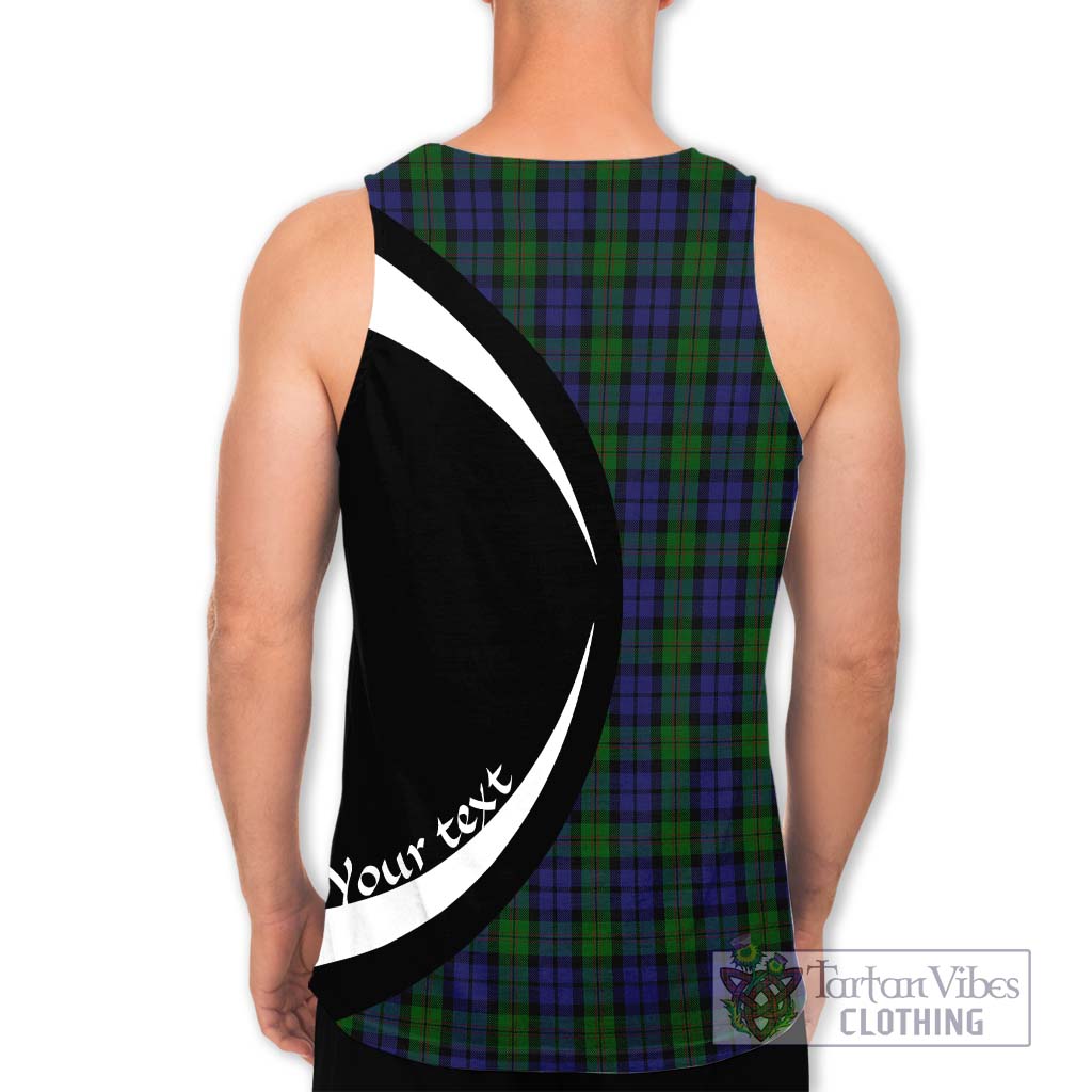 Tartan Vibes Clothing Dundas Tartan Men's Tank Top with Family Crest Circle Style