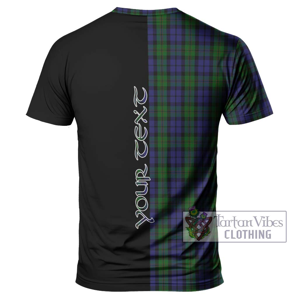 Tartan Vibes Clothing Dundas Tartan T-Shirt with Family Crest and Half Of Me Style