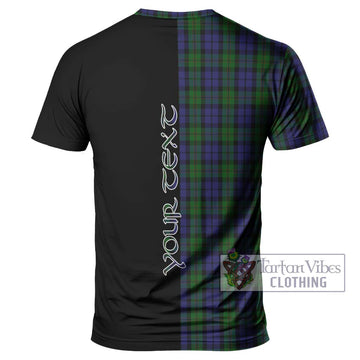 Dundas Tartan T-Shirt with Family Crest and Half Of Me Style