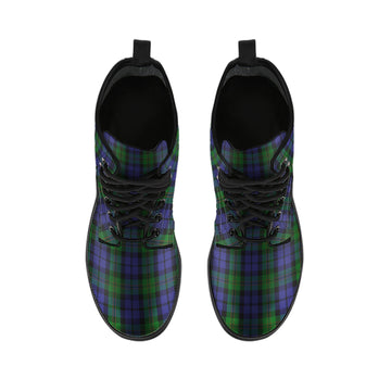 Dundas Tartan Leather Boots