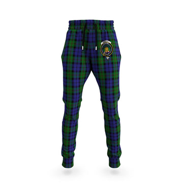 Dundas Tartan Joggers Pants with Family Crest