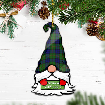 Dundas Modern Gnome Christmas Ornament with His Tartan Christmas Hat