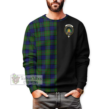 Dundas Modern Tartan Sweatshirt with Family Crest and Half Of Me Style