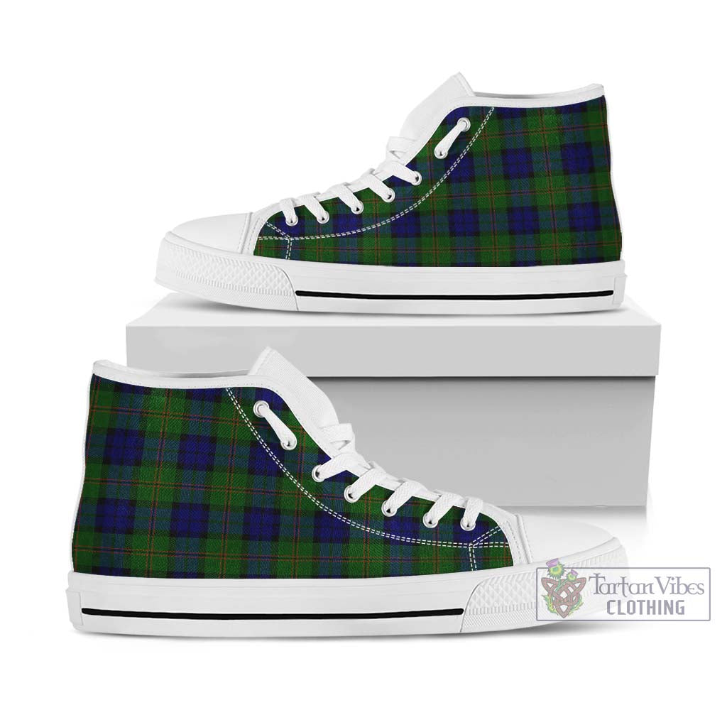 Tartan Vibes Clothing Dundas Modern Tartan High Top Shoes