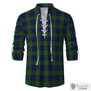 Dundas Modern Tartan Men's Scottish Traditional Jacobite Ghillie Kilt Shirt