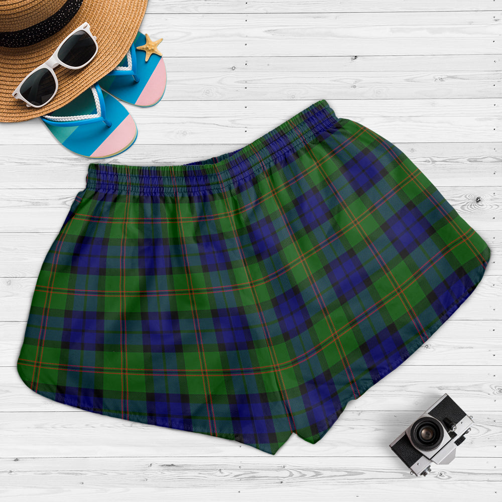 dundas-modern-tartan-womens-shorts-with-family-crest